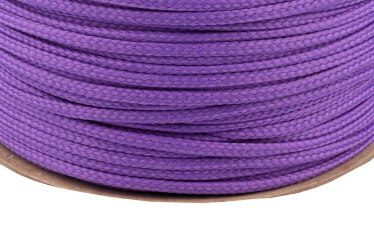Kordel uni - lila  Ø4mm Polyester